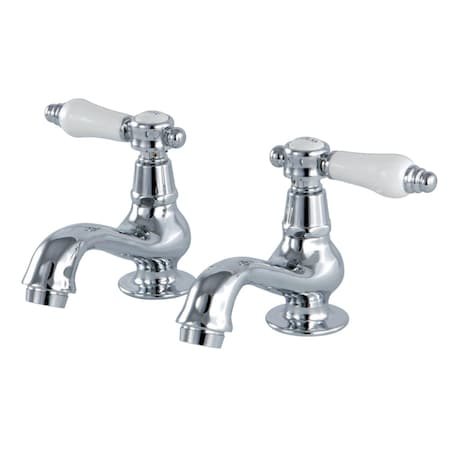 Kingston Brass KS1101BPL Basin Tap Faucet W/ Lever Handle, Polished Chrome KS1101BPL